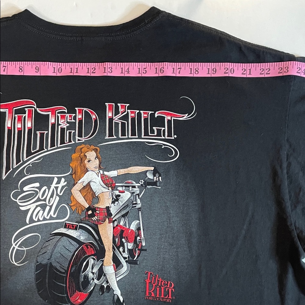 TILTED KILTS 2X Black Short Sleeve Men's Tee Preshrunk 100% Cotton - Picture 11 of 16